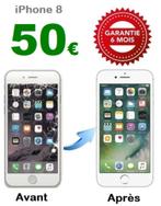 Réparation écran iPhone 8 à 50€ Garantie 6 mois Verre trempé, Ophalen, Bescherming, Apple iPhone