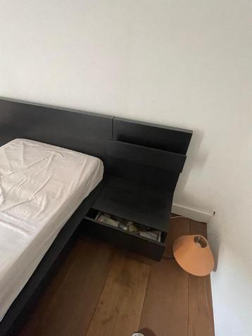 tweepersoonsbed, Enlèvement, Comme neuf, Deux personnes, Noir