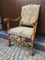 Klassiek Eiken Fauteuil, Ophalen, Hout, Zo goed als nieuw, 50 tot 75 cm