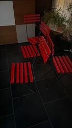 Caféstoelen gratis voor op een terras, Ophalen, Gebruikt, Vier, Metaal