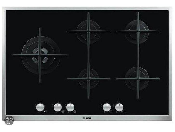 De AEG kooktafel AEG HG795540XB, Elektronische apparatuur, Kookplaten, Gebruikt, Inbouw, Gas, 5 kookzones of meer, Ophalen