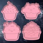 4x Cupcake Cookie cutter / Koekjessnijders, Ophalen of Verzenden, Nieuw, Cupcakes