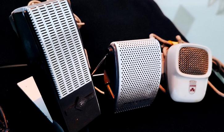 3 Retro microfoons, Muziek en Instrumenten, Microfoons, Gebruikt, Ophalen of Verzenden