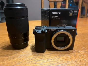 Sony a6400+ 55-210 mm camera, Ophalen, Zo goed als nieuw, Sony
