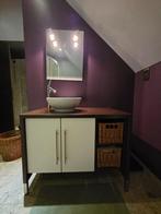 Lavabomeubel met waskom, kraan en spiegel, Enlèvement