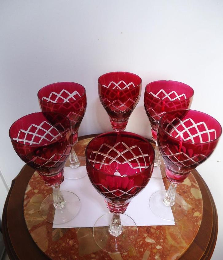 Val Saint-Lambert stijl Glazen Gekleurd✨💎😍👌, Antiek en Kunst, Antiek | Glaswerk en Kristal, Ophalen of Verzenden