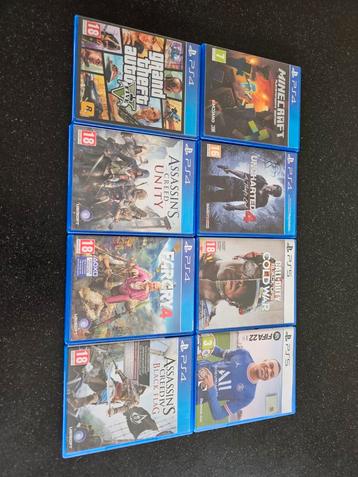 Playstation  4 en 5 games beschikbaar voor biedingen