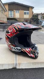 Casque Cross Lazer taille Xs très bon état, Motoren, Kleding | Motorhelmen, Offroadhelm, Ophalen of Verzenden, Tweedehands, XS