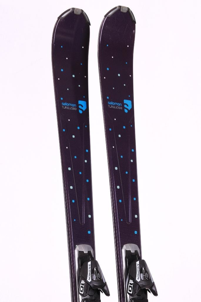 167 skis pour femmes SALOMON TURQUOISE, Sports & Fitness, Ski & Ski de fond, Utilisé, Skis, Salomon, Carving, Enlèvement ou Envoi