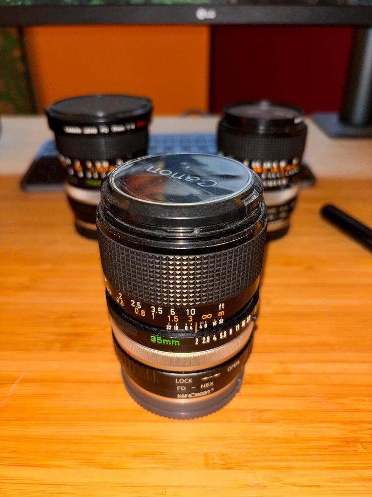 Objectif Canon FD 35mm F2 S.S.C., TV, Hi-fi & Vidéo, Photo | Lentilles & Objectifs, Utilisé, Lentille standard, Enlèvement