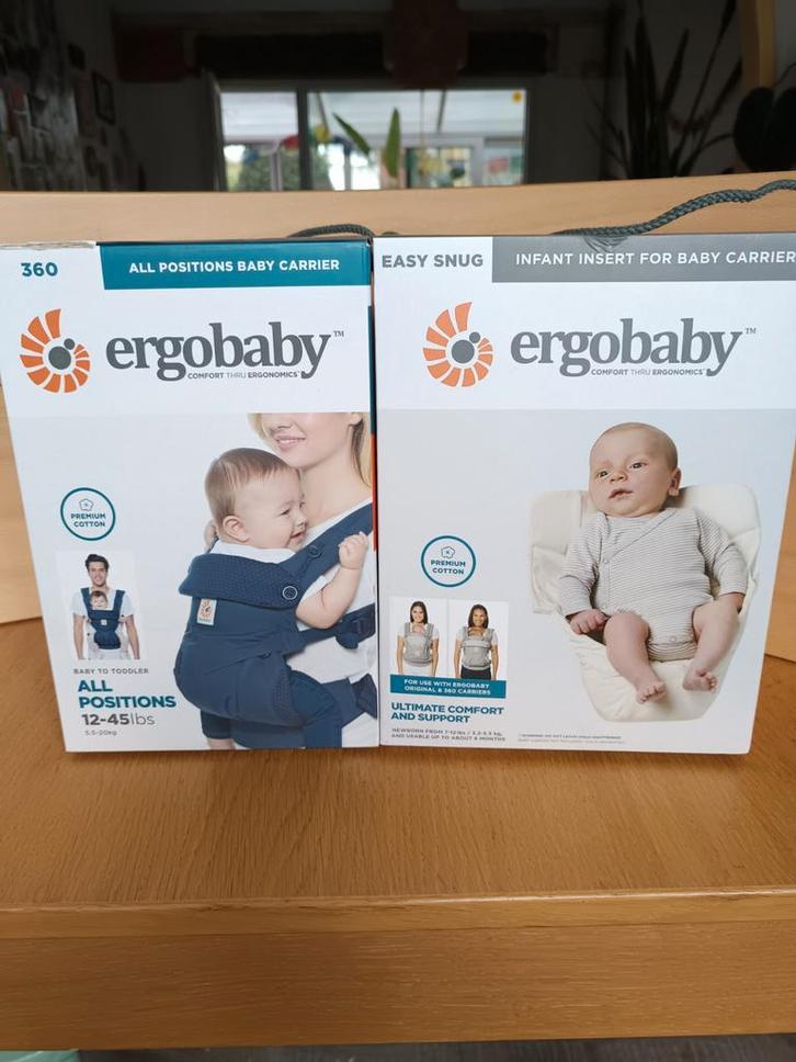 Ergo baby draagzak plus baby insert, Kinderen en Baby's, Babydragers en Draagdoeken, Gebruikt, Draagzak, Ophalen of Verzenden