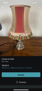 Tinnen lamp, Antiek en Kunst, Ophalen of Verzenden