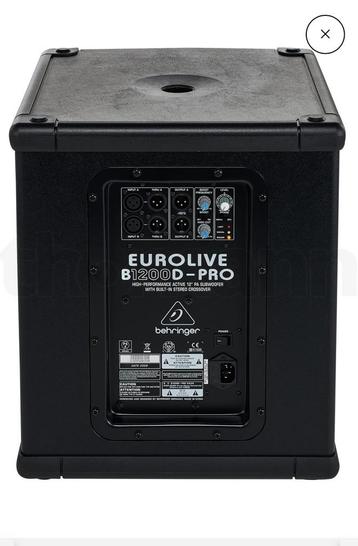 Behringer B1200D Pro subwoofer beschikbaar voor biedingen