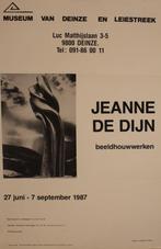 JEANNE DE DIJN beeldhouwwerken 1987 AFFICHE DEINZE, Verzamelen, Posters, Ophalen of Verzenden