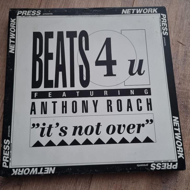12" Beats 4 U Featuring Anthony Roach – It's Not Over, CD & DVD, Vinyles Singles, Utilisé, Maxi single, Dance, 12 pouces, Enlèvement ou Envoi
