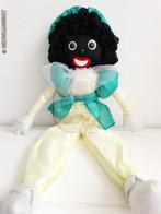 Authentieke HEMA etalage zwarte Piet pop - 55cm, geel/groen, Diversen, Sinterklaas, Verzenden