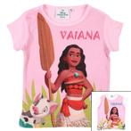 Vaiana T-shirt Roze of Wit - Mt 92-98-104-110-116 - Katoen, Enfants & Bébés, Vêtements enfant | Taille 104, Enlèvement ou Envoi