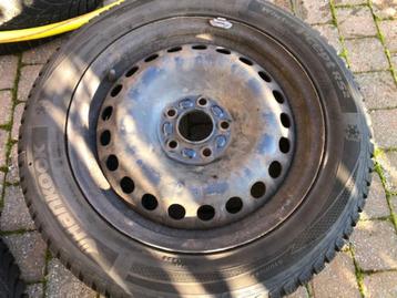 4 pneus hiver Hankook 205/55R16 91H avec jantes beschikbaar voor biedingen