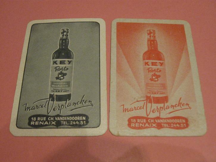 Oude speelkaarten Likeuren Verplancken , Ronse (173), Verzamelen, Speelkaarten, Jokers en Kwartetten, Zo goed als nieuw, Speelkaart(en)