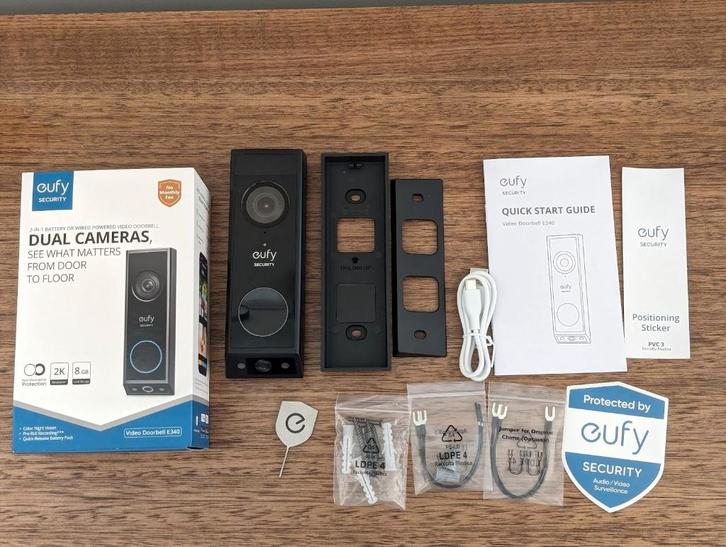eufy Security E340 Video Deurbel   < 70e zenden in, Maison & Meubles, Sonnettes, Utilisé, Sans fil, Capteur de détection de mouvement