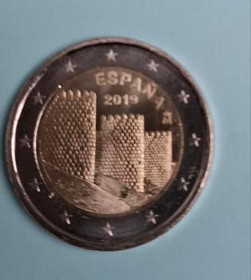 2 euros Espagne 2019. Vieille Ville d'Avila 2019, Enlèvement ou Envoi, Espagne, 2 euros, Monnaie en vrac