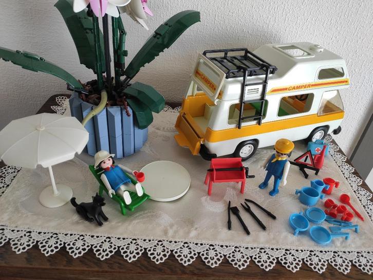 Vintage Playmobil System 3258 - Camper 1979, Kinderen en Baby's, Speelgoed | Playmobil, Zo goed als nieuw, Complete set, Ophalen