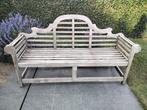 Teak tuinbank, Tuin en Terras, Tuinbanken, Ophalen, Zo goed als nieuw, Hout