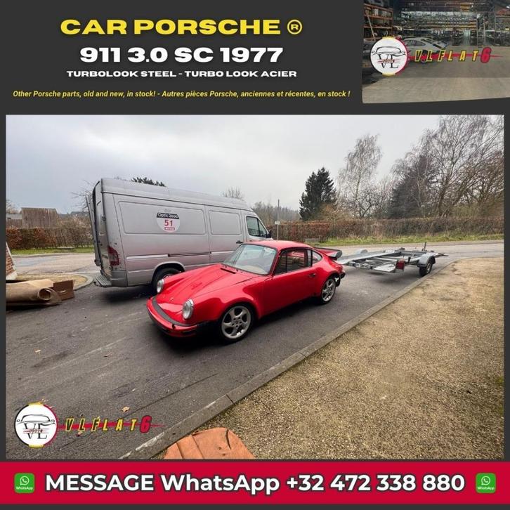 Porsche 911 3.0 SC (1977) Turbolook staal, Auto-onderdelen, Overige Auto-onderdelen, Oldtimer onderdelen, Porsche, Gebruikt, Ophalen