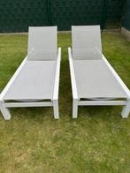 2 LIFE ligbedden, Tuin en Terras, Ligbedden, Ophalen, Gebruikt, Textileen, Verstelbaar