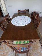 Uittrekbare tafel met 6 stoelen, Rectangulaire, Enlèvement, Utilisé, Cinq personnes ou plus