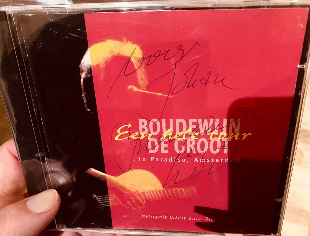 Boudewijn de Groot handtekening, Ophalen of Verzenden, Zo goed als nieuw