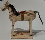 Mooi antieke beschilderd paard  uit ijzer, Ophalen of Verzenden