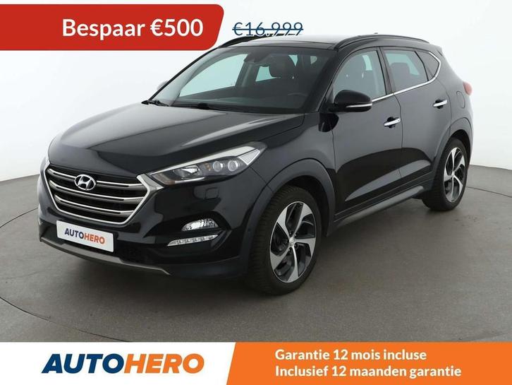 Hyundai Tucson 1.6 TGDI Executive 4WD (bj 2016, automaat), Auto's, Hyundai, Te koop, Tucson, 4x4, ABS, Achteruitrijcamera, Airbags