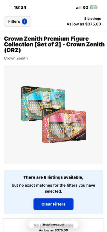 Pokémon Crown Zenith Premium Figure Collection beschikbaar voor biedingen