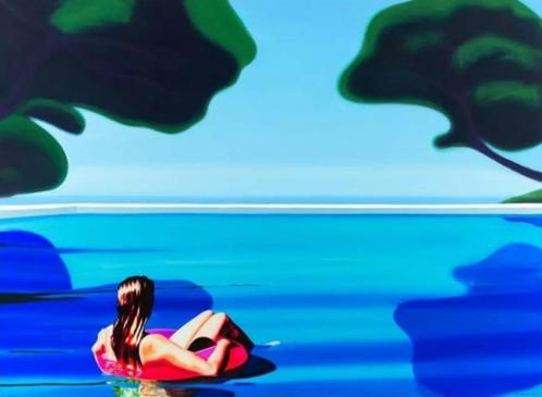 Reproduction sur toile signée Hugo Pondz, Antiek en Kunst, Kunst | Schilderijen | Klassiek, Ophalen