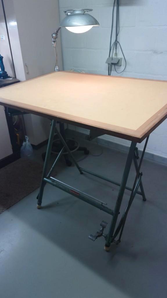 Table à dessin d'architecte français industriel vintage, Antiquités & Art, Antiquités | Meubles | Tables, Enlèvement