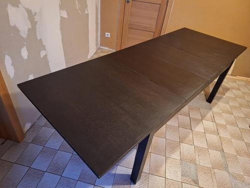 table à manger noire, Maison & Meubles, Tables | Tables à manger, Utilisé, 50 à 100 cm, 150 à 200 cm, Cinq personnes ou plus, Rectangulaire