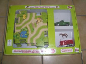 Nieuwe doos van Siku vloerpuzzel met jeep, paard en trailer, Ophalen, Nieuw