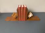 jaren 1950 Boekensteunen met dobbelsteen - teerling, Verzamelen, Ophalen of Verzenden, Huis en Inrichting