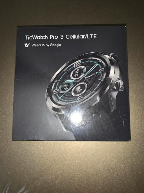 TicWatch Pro 3 Cellular/LTE gloednieuw nog steeds verpakt!!, Handtassen en Accessoires, Smartwatches, Nieuw, Android, Zwart, Afstand