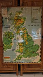 Schoolplaat Ierland-groot britannie, Antiek en Kunst, Antiek | Schoolplaten, Ophalen
