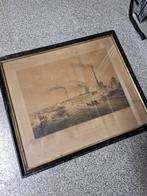 Mooie antieke kader van industrie in Charleroi, Antiek en Kunst, Ophalen