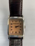 Armani horloge, Handtassen en Accessoires, Horloges | Heren, Ophalen of Verzenden, Zo goed als nieuw, Leer