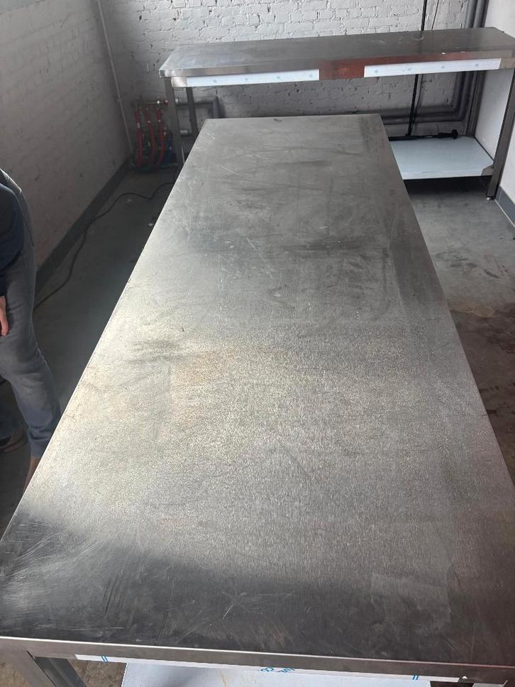 Inox tafel horeca, Zakelijke goederen, Horeca | Keukenapparatuur, Inox Meubilair, Gebruikt, Ophalen