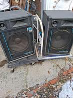 Koppel boxen JB systems, Audio, Tv en Foto, Luidsprekerboxen, Ophalen, Gebruikt, Front, Rear of Stereo speakers