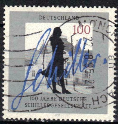 Duitsland 1995 - Yvert 1624 - Schillergesellschaft (ST), Timbres & Monnaies, Timbres | Europe | Allemagne, Affranchi, Envoi