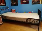 Ikea Minnen ombouwbed met bodem en matras, Kinderen en Baby's, Kinderkamer | Bedden, Ophalen, Gebruikt, 70 tot 85 cm, Matras