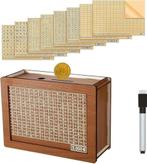 Spaarpot van hout met spaardoel SNELLE GRATIS LEVERING, Verzenden, Nieuw, Hout, Overige thema's