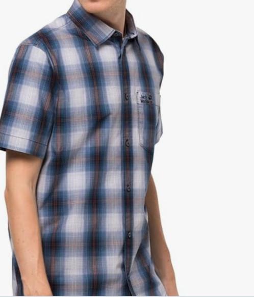 Heren hemden Large Jack Wolsfkin e,a;, Kleding | Heren, Overhemden, Zo goed als nieuw, Halswijdte 43/44 (XL), Blauw, Ophalen of Verzenden