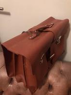 Aktetas / Boekentas leder vele vakken afsluitbaar en nieuw, Bijoux, Sacs & Beauté, Sacs | Cartables, Enlèvement ou Envoi, Neuf